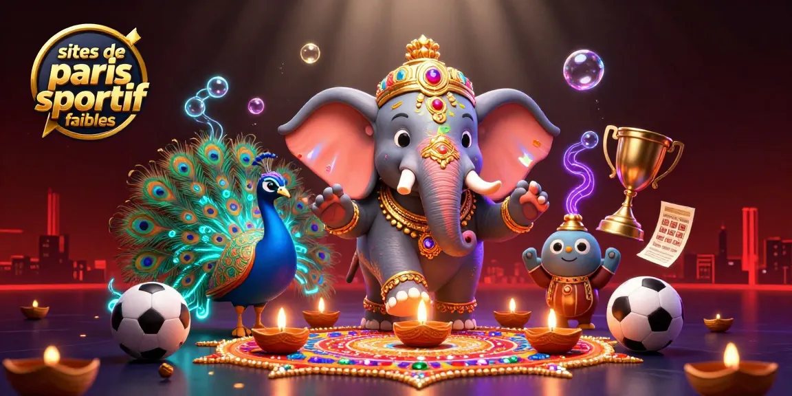 Pariez sur des sites de paris sportif fiables avec un éléphant thématique coloré et des éléments de jeu captivants.