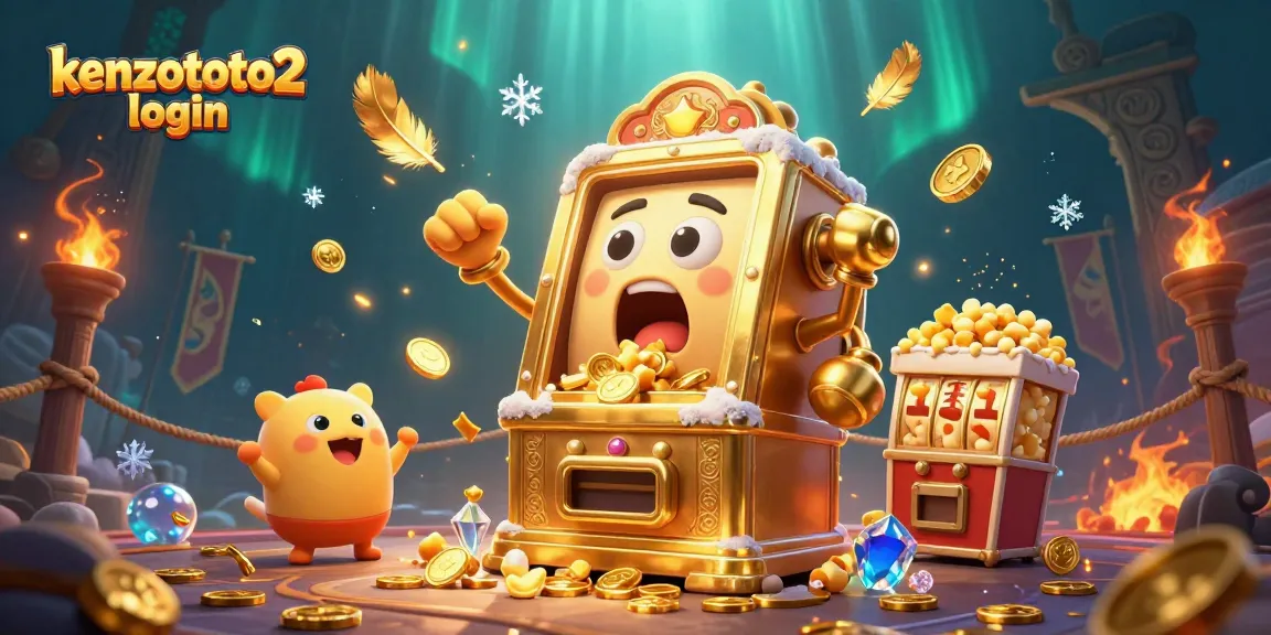 Masuk ke kenzototo2 login dan lihat slot mesin shocking gold dengan jackpot dan koin berjatuhan.