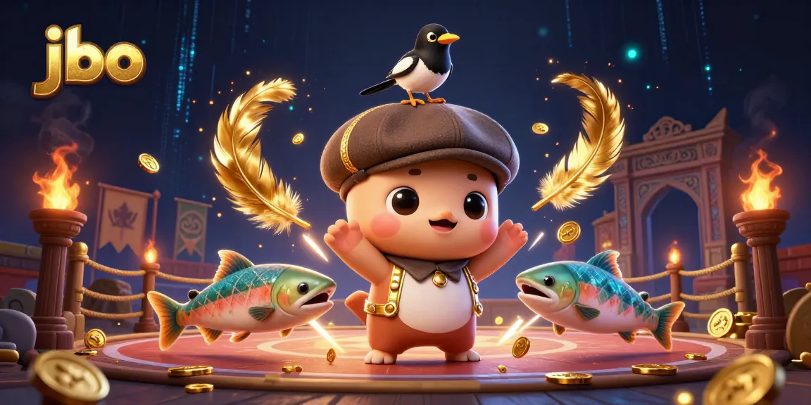 Engage with JBO's vibrant gaming atmosphere, showcasing fun characters and dynamic elements.