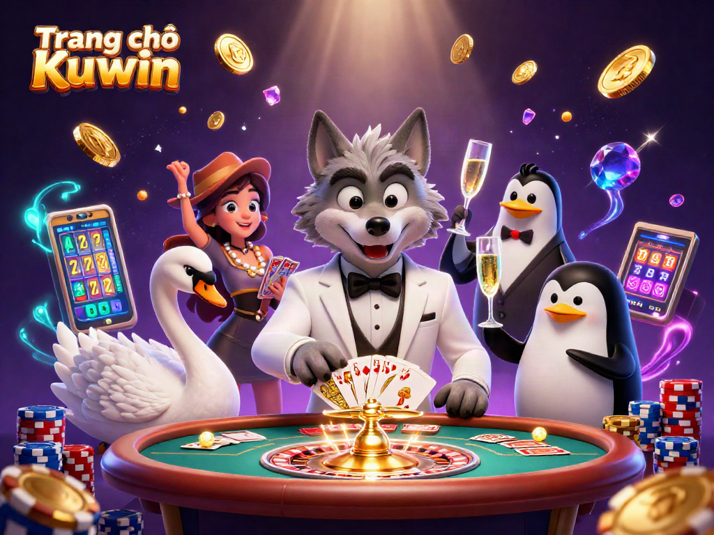 Join the fun at Trang chủ Kuwin with vibrant casino characters and gaming action
