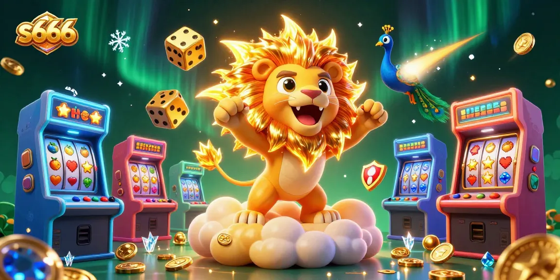 Experience excitement at s666 with vibrant 3D cartoon imagery showcasing thrilling slot jackpots.