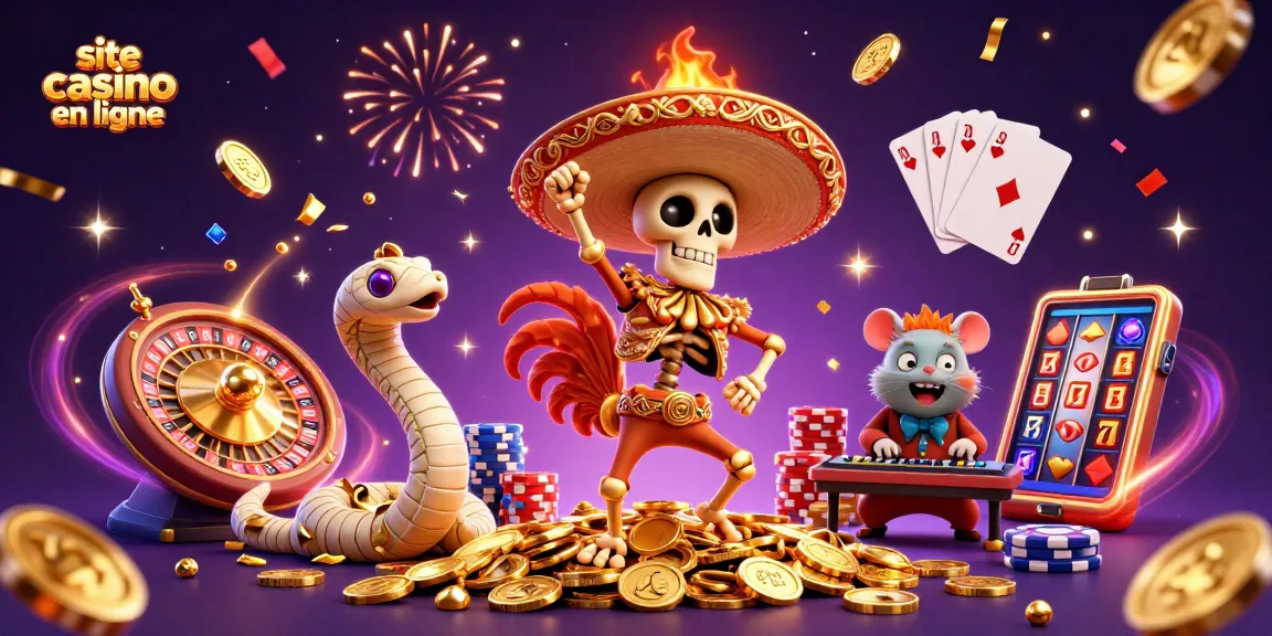 Vivre des moments de fête sur un site casino en ligne rempli d'actions et de gains.