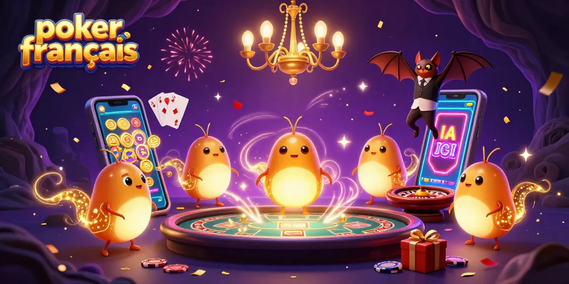 Découvrez le poker français dans cet univers de casino animé par des vers luisants et des effets lumineux captivants.