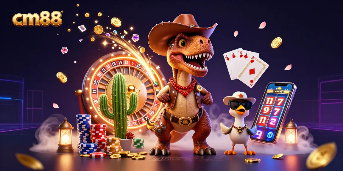Engage with cm88's vibrant casino universe showcasing dynamic characters and thrilling gaming elements.