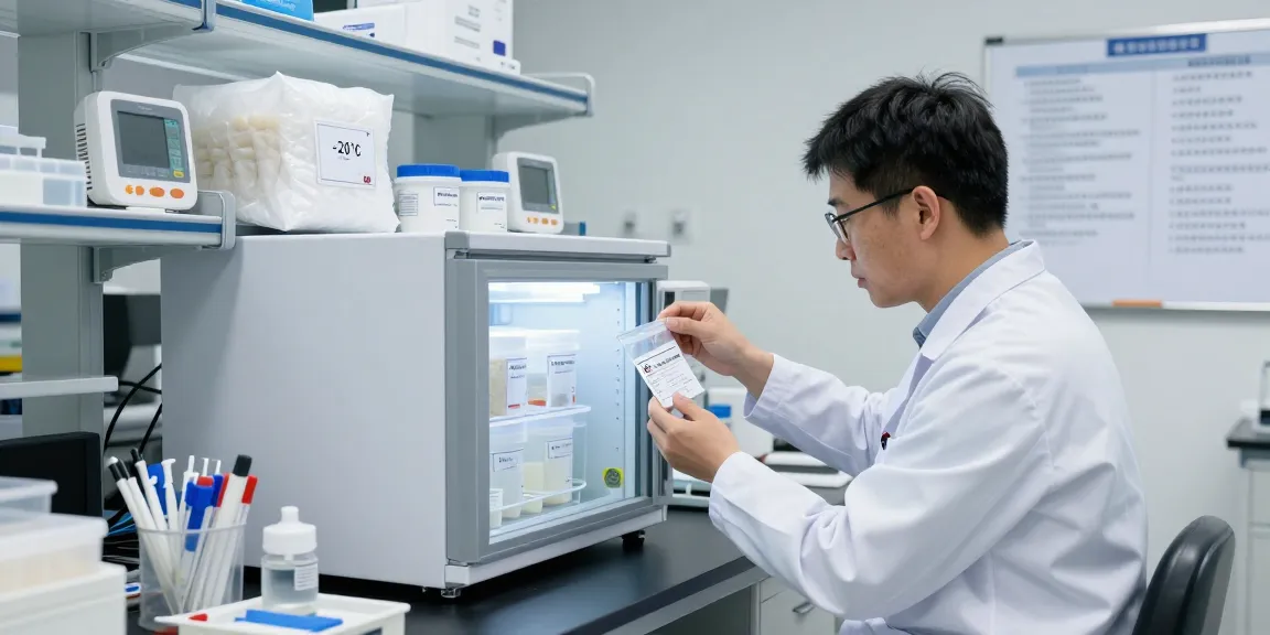 Laboratory storage of lyophilisation peptides under strict temperature protocols for research