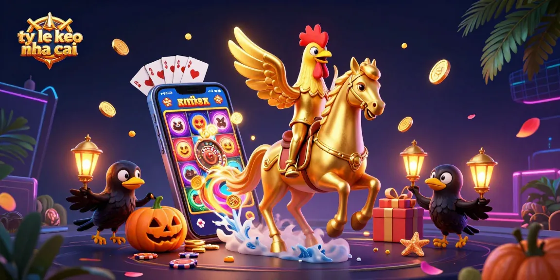 Experience thrilling gameplay in the midnight casino with ty le keo nha cai illustrated in a vibrant scene.
