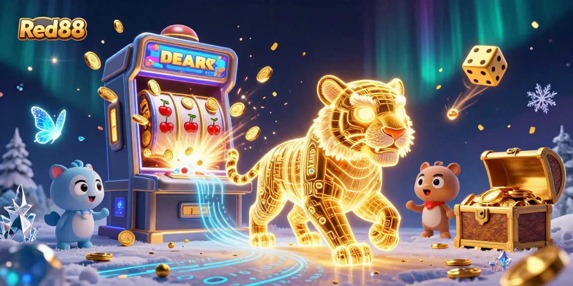 Experience thrilling gameplay at Red88 with vibrant 3D casino graphics and dynamic elements.