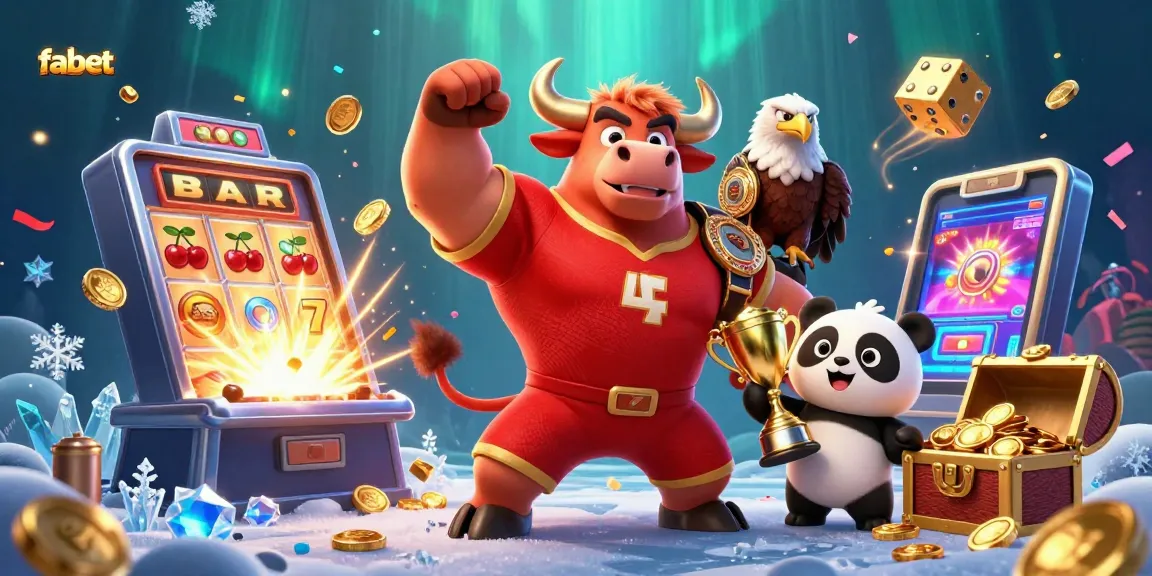 Experience thrilling wins with fabet in a vibrant casino scene filled with jackpots and excitement.