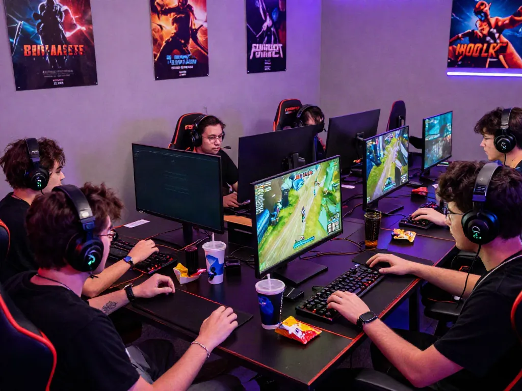 Friends enjoying a thrilling gaming session with rokok88 on multiple screens.