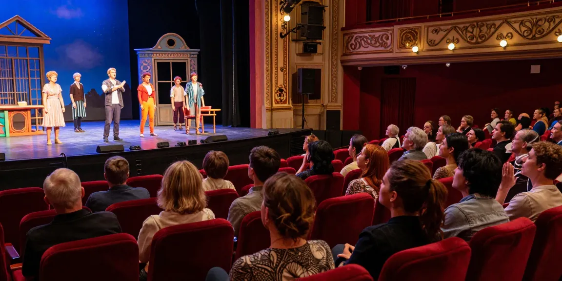 Engaged audience enjoying a modern performance at ROKOK88 theatre.